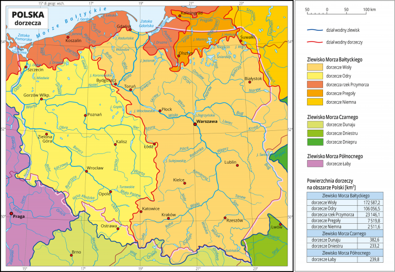 Wody powierzchniowe w Polsce | Geografia24.pl