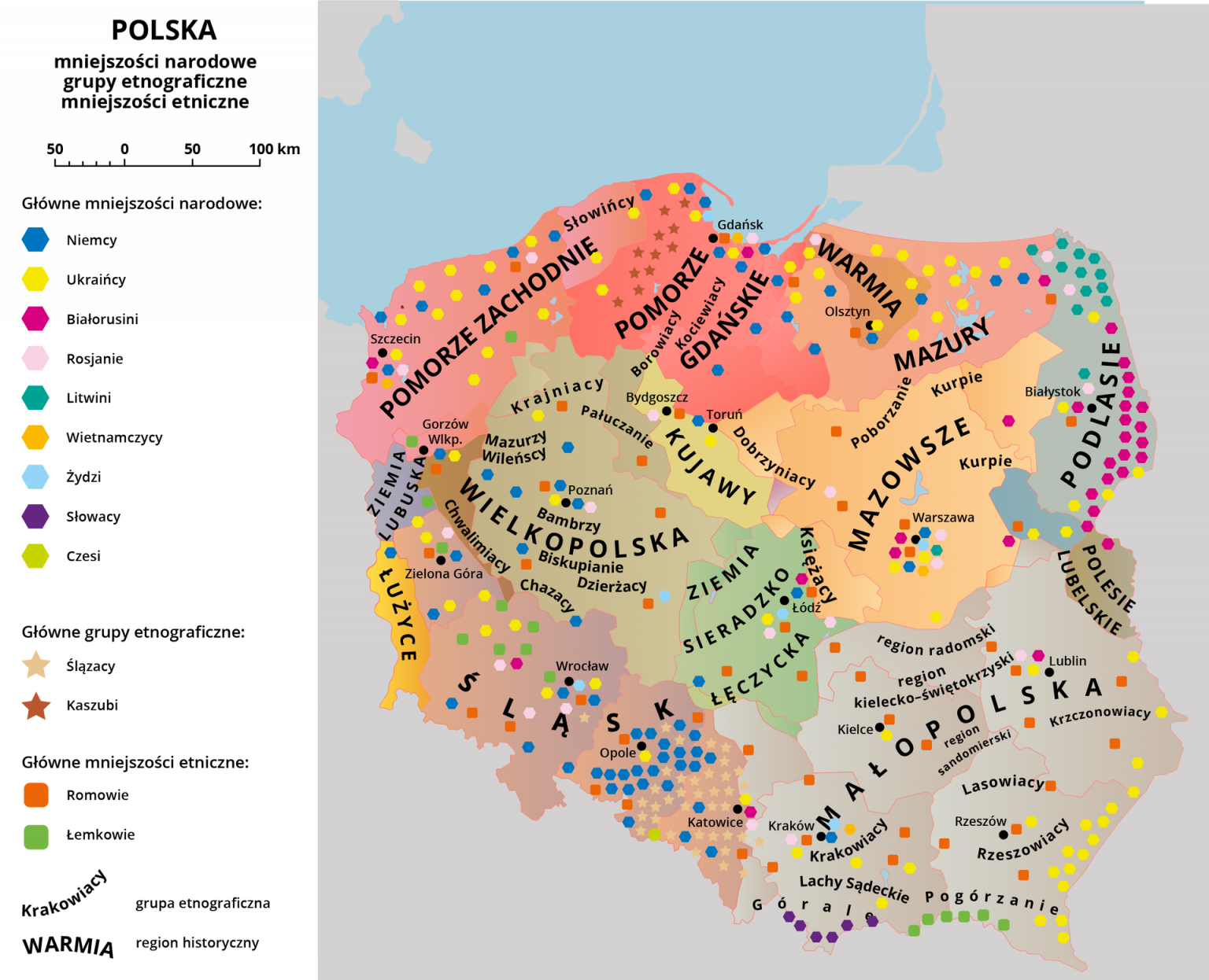 Zróżnicowanie Ludności Polski Geografia24pl 5220